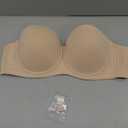 Strapless Bras for Women Large Breasts with Clear Straps, No Harm No Burn, 40DD (Beige)