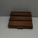 Solid Walnut Cologne Organizer for Men,Cologne Stand,3 Tier Wooden Cologne Holder Shelf Display,Perfume Stand Organizer with Drawer Storage,Gift for Men Dad Husband,Mens Valentines Day Gifts