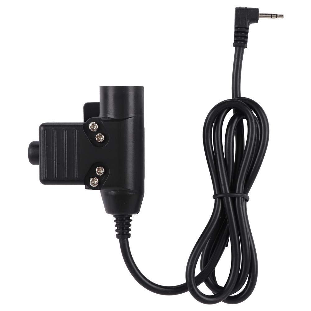 Diyeeni PTT Cable Multifunctional 2.5mm Single Hole PTT Cable Suitable for ZT/U94 Type Headset Cable & PTT and Standard Version Plug