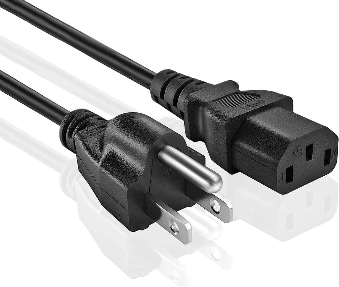 PC Power Cord - 3 Prong AC Power Cable for Computer, Monitor, Speaker, Scanner, Printer - IEC 320 C13 to NEMA 5-15P, 18awg, 125V 10 Amp (3-Feet) PC Power Cord - 3 Prong AC Power Cable for Computer, Monitor, Speaker, Scanner, Printer - IEC 320 C13 to NEMA 5-15P, 18awg, 125V 10 Amp (3-Feet)