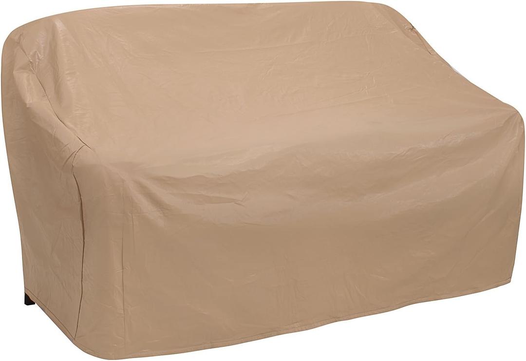 Protective Covers Weatherproof 3 Seat Wicker/Rattan Sofa Cover, X Large, Tan - 1124-TN