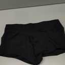 Women's High Waist Yoga Booty Shorts Workout Spandex Dance Hot Pants Butt Lifting Leggings Rave Outfits (Large, Black)