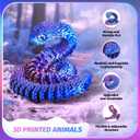 9PCS 3D Printed Dragon 3D Printed Animals Include 3D Printed Snake, Dinosaur, Octopus, Sharks, Turtle, Cobra and 3 Style Dragons, 3D Printed Toys Stuff for Home, Office, Decor Christmas Birthday Gift