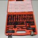 1/4" Socket Set 85 Piece, Metric Shallow/Deep Sockets (4-15mm) and SAE Shallow/Deep Sockets (5/32-9/16), Screwdriver Bit Set, Tool Kit for Home Use and Automotive Repair