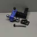 Orion Motor Tech Adjustable Trailer Hitch, Fits 2 in Receiver 6 in Drop & Rise Hitch, 12500 LBS GTW, Class 3, 4 Hitch, Heavy Duty Aluminum Drop Hitch for Truck with Three Anti-Theft Locking Hitch Pins (Black-Blue)