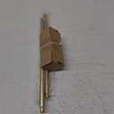 Gold Wrap Around Curtain Rods:5/8" Small Blackout Adjustable Window Curtain Rod for Bedroom Kitchen Apartment Renter Friendly,Room Darkening Curved Drapery Rods Easy Install,Brass Golden 28-48"