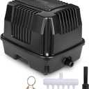 hygger Pond Aerator Pond Air Pump Linear Air Pump Powerful Quiet Commercial Tank Air Pump Pond Pump for Koi Pond Aeration Waste Treatment Septic Fish Farm Hydroponic Aquariums Seafood Restaurant (475GPH)