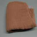 SWEET DOLPHIN Muslin Baby Bath Towels Blanket - 2 Pack 100% Cotton Towel for Babies, Infants, Toddlers - 40x40Inch - Highly Absorbent, Light Bean Paste