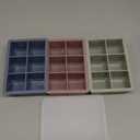 Silicone Ice Cube Trays 3 Pack - Large Size Silicone Ice Cube Molds with Leak Proof Removable Lid Square Ice Cube Tray And BPA Free for Cocktail,Whiskey, Stackable Flexible Ice (Blue Pink Green)