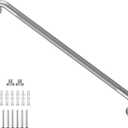 Brushed Nickel Shower Grab Bar w/Anti-Slip Knurled Grip 36 Inch, Zepolu Stainless Steel Bathroom Grab Bars, Safety Bar Balanced Handrail, Handicap Injury Elderly Senior Assist Support Shower Handle