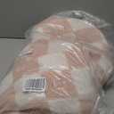 WRENSONGE Checkered Throw Blanket, Pink Soft Cozy Fluffy Warm Hand Made Throw Blankets for Couch, Sofa, Chair, Bed, Camping, Picnic, Travel Lightweight Bed Blankets for Women Mothers Birthday Gifts (Throw-XL(50"x 70"))