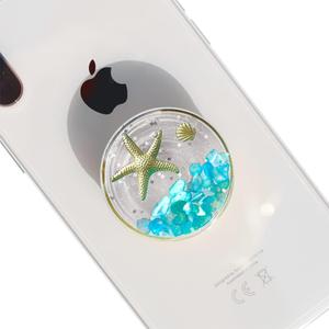 Elegant Ocean Style Expandable Collapsible Mobile Phone Grip Stand Holder for Smartphone Tablet Cell Phone Accessory (Sky Blue)