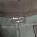 Gash Hao Mens Snow Ski Waterproof Softshell Snowboard Pants Outdoor Hiking Fleece Lined Zipper Bottom Leg (32W x 32L, Black)