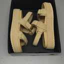 SM New York Women's Low Wedge Sandals Comfortable Arch Support Platform Open toe Casual Dressy Flat Summer Sandals with Adjustable Straps 8,5