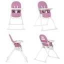 Dream On Me Snack and Stow Highchair | Adjustable Feeding Chair with Removable Tray, Lightweight, Foldable Design, Easy to Clean, Perfect for Toddlers & Infants