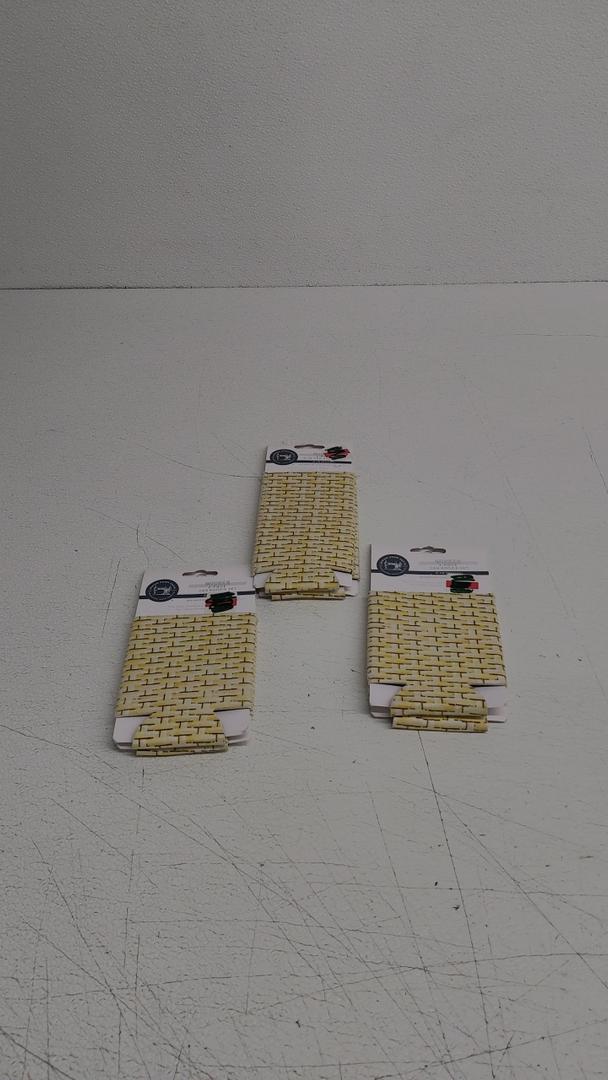 Wicker 2 Piece Can Koozie Set 3 Pack