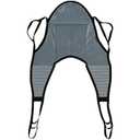 Patient Aid Padded U-Sling with Head Support - Soft Polyester Fabric - Comfy and Safe Lifting for the Elderly, Bariatric, and Non-Weight-Bearing - Large, 450lb. Maximum Carrying Capacity (Black)