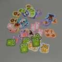 Fulmoon 120 Pcs Anxiety Sensory Stickers Textured Sensory Strips Tactile Rough Calm Stickers Adhesive Tactile Fidget Tool for Classroom Desk Adults Teens Anxiety Relief(Animal)