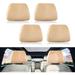 4Pcs Elastic Car Headrest Protectors Soft and for SUV and For Truck For Seat Cover