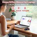 Premium Wireless Bluetooth Versatile Mouse,8000 DPI,6 RGB Backlit,USB C Rechargeable,Ergonomic,2.4G/BT/Wired,Rapid Fire Key,75-Hour Power Capacity,Ideal For Gaming/Office/Home/PC Computer/Laptop/Mac