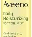 Aveeno Daily Moisturizing Dry Body Oil Mist with Oat and Jojoba Oil for Dry, Rough Sensitive Skin, Nourishing & Hypoallergenic Body Spray, Paraben-, Silicone- & Phthalate-Free, 6.7 fl. oz