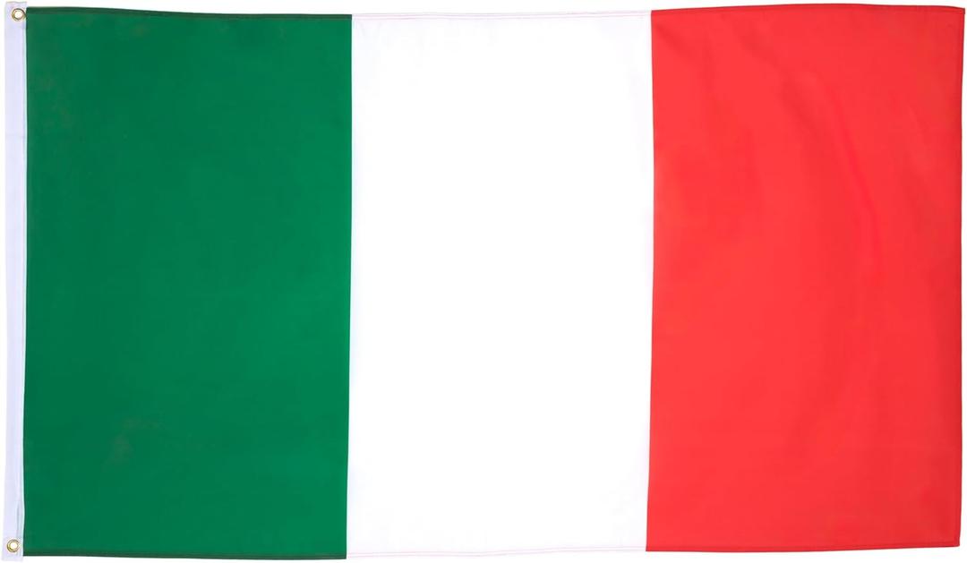 AZ FLAG - Italy Flag - Large 5x8 Ft - 100D Polyester Italian Big Banner with Two Metal Grommets - Fade Resistant - Vivid Colors - 5' x 8' Feet - 250x150 Cm