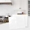 STICKGOO 10 Sheets Thicker Herringbone Peel and Stick Backsplash, 12.69.7 Stick on Wall Tiles, Self Adhesive Tile Sticker for Kitchen Backsplash and Bathroom, Pure White