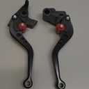 Short Brake Clutch Levers Compatible with Ninja 650R ER-6F ER-6N 2009-2016/ Ninja 400R 2011/ VERSYS 650 2009-2014: Black