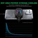 Black Shark Phone Cooler for Gaming FunCooler 5 NEO, Wired Mobile Phone Cooling Fan Lightweight Quiet with RGB Light, Cellphone Radiator for 2.67-3.45 inches iPhone/Android, Retaining Bolt (Black)