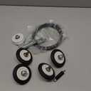 DLE1501W DLEX2501V DLEX3570W Dryer Drum Roller Kit for DLG1102W DLGX8101V DLE4970W DLGX4271V 79681072310 DLGX3571W DLGX5781WE DLGY1202V DLEY1701V DLE5977S DLE1001W DLEY1201V DLE4970W DLEX9000V
