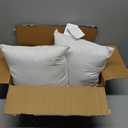 Martex 2-Pack Decorative Throw 12" x 12" Pillow Inserts– Soft, Supportive & Fluffy Cushion Fillers – Poly-Cotton Blend Cover with Plush Polyester Fill – Perfect for Sofa, Bed & Living Room – White