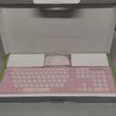 seenda Wireless Bluetooth Keyboard and Mouse Combo, COE202 Retro Cute Round Keycaps, 3 Multi-Device Connection, Full Size Keyboard Compatible for PC/Laptop/Mac/MacBook/iPad/Tablet, Pink