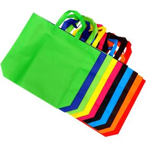 10-Pack Non-Woven Fabric Shopping Bag Large Capacity Tote Handles Portable Reusable Grocery Bag for Women for Daily Shopping and Travel Random Color