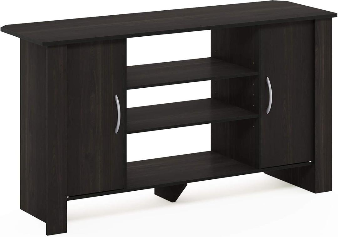 Furinno Econ TV Stand Entertainment Center, Espresso (46-Inch)