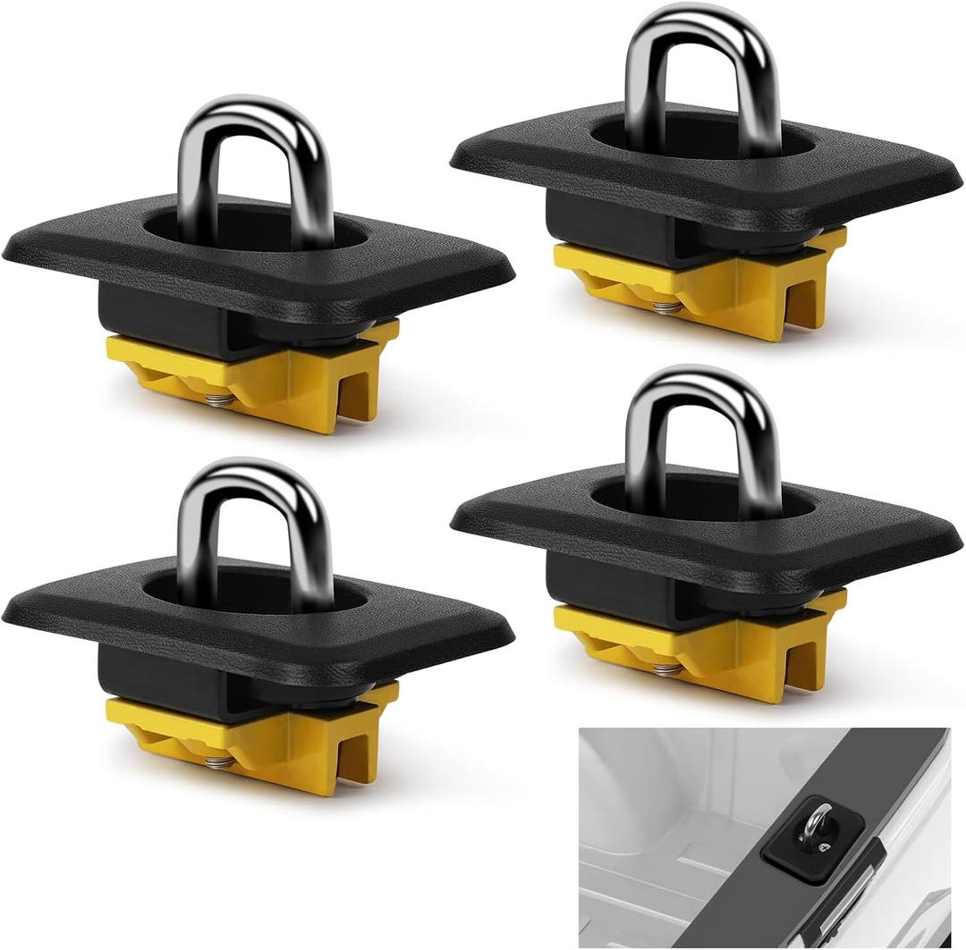 Tie Down Anchors Compatible with 1998-2014 Ford F150 1998-2016 Ford Super Duty 1988-2013 Chevrolet Silverado and GMC Sierra 1995-2008 Dodge RAM Retractable Truck Bed Tie Down 4 Pack