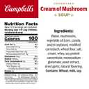 Campbell's Condensed Cream of Mushroom Soup, 10.5 oz Can (EXP 12/29/27)