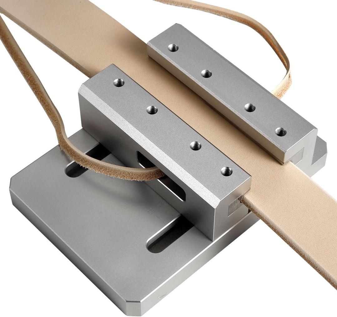 SiiRo Leather Edge Trimmer, Belt Side Leather Edger Tool, Desktop Leather Edge Strap Beveler Machine for DIY Leather Working(3.5-4.5mm)