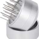 Coffee Needle Distributor, Espresso Distribution Tools Needle Distributor with Base Effective Dispersion Stainless Steel Hand Coffee Stirrer, Silver (53mm)