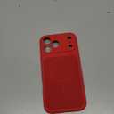 FlyReal Magnetic for iPhone 17 Pro Max Case, Design for iPhones New Back, Compatible with MagSafe, Integrated Silicone Camera Control & Camera Protection Microfiber Lining Case, 6.9", Deep Red