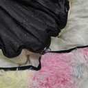 Calming Dog Beds & Cat Cave Bed with Hooded Cover,Removable Washable Round Beds for Small Medium Pets,Anti-Slip Faux Fur Fluffy Coved Bed for Improved Sleep,Fits up to 15/25 lbs(Colorful,M) (24.00" x 24.00" x 8.00")