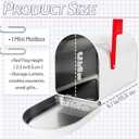 Mini Mailbox,6 x 4 Inch Small White Tin Mailboxe,Present Mail Box Decor,Outdoor Indoor,Role Playing,Mail House