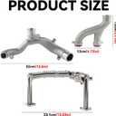 LR075991 LR092992 LR028136 LR049990 Metal Coolant Water Pipe System Kit Compatible with Land Rover Range Rover Sport LR4,Jaguar XF XJ XE 3.0L V6