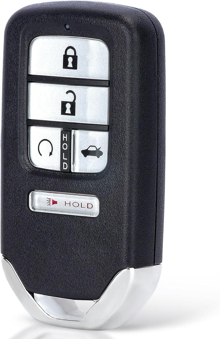 Beefunny Replacement Remote Keyless Entry Key Fob for Honda Accord 2018 2019 2020 2021 Insight 2019 2020 2021 FCC ID:CWTWB1G0090 PN: 72147-TVA-A21 72147-TVA-A01 5Buttons 433.92MHz FSK 4A Chip