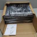 SWTYMIKI Bakers Rack with Storage - Coffee Bar Cabinet Organizer with 8 Hooks, Shelves & Cabinet Door, Coffee Station for Kitchen Dining Room, Microwave Stand with Adjustable Feet, Espresso