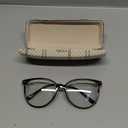 Gaoye Blue Light Blocking Glasses - Trending Round TR90 Frames, Metal Arms, UV400 Protection - Matching Soft Case (*1-light Black Frame/Transparent Lens)