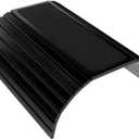 yeeplant Black Wood Sofa Armrest Tray Table with Cup Holder, Folding Drink & Snack Organizer for Couch