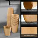 Clawsoff 300 Pack 3 oz Paper Cups, Disposable Kraft Small Bathroom Cups 3 Ounce, Hot/Cold Beverage Cups for Home, Kitchen, Party
