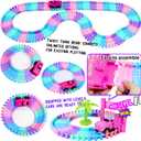 Car Toys for Girl 4-6,201 PCS Race Car Track for Kids Ages 3-5 Monster Truck 2+ Year Old Birthday Gift,Toddler Cars Toy for 3+ Year Old Girl