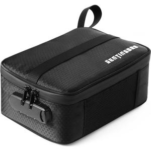 Lock Bag with Combination Medicine Bag Travel Lunch Black