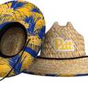 FOCO NCAA Mens NCAA College Team Logo Floral Lifeguard Beach Straw Sun Hat (One Size)